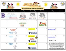 Our August Calendar! We are so excited to have all of our Bulldogs back in school on August 10th!